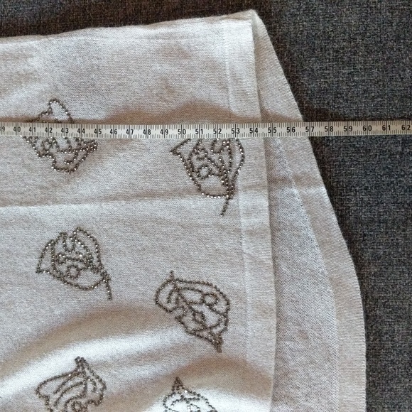 NWOT Zadig & Voltaire Luxury Linen Cardigan Rhinestone Embellishment - Picture 9 of 10